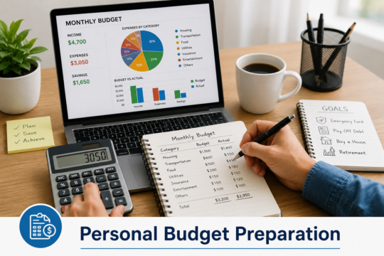 1. Personal Budget Preparation