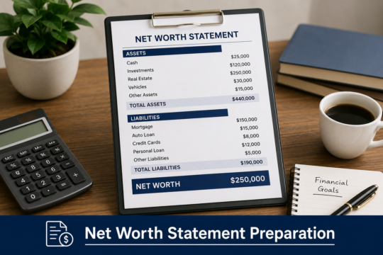 2. Net Worth Statement Preparation